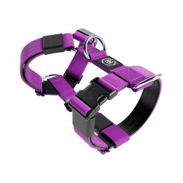 Шлея анатомічна TRI-Harness Anti-Pull - фіолетова S BullyBillows фото