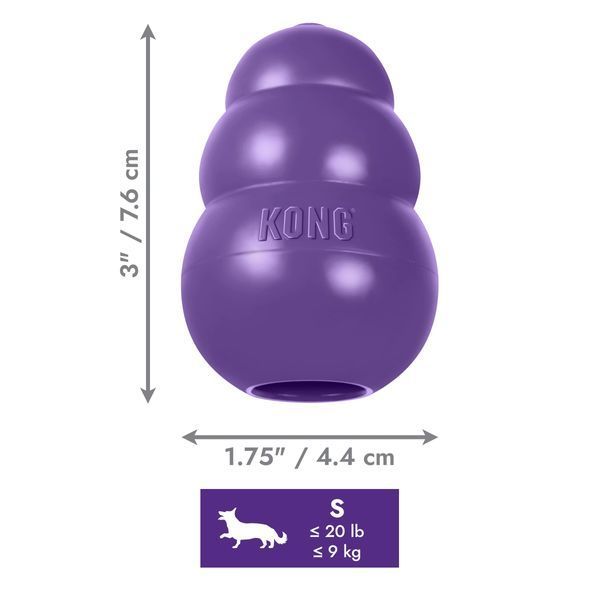 Toy KONG Senior pear-feeder for senior dogs of small breeds, S