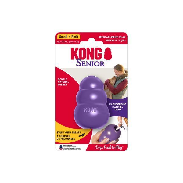 Toy KONG Senior pear-feeder for senior dogs of small breeds, S