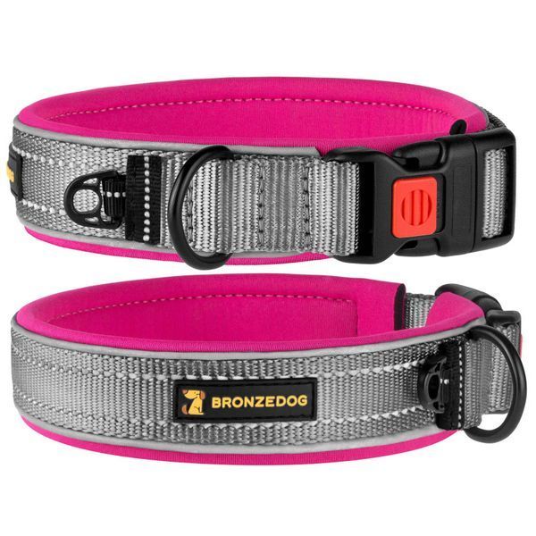 Collar BronzeDog Sport - L pink