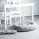 Bagel Fur Gray M Oval Faux Fur Bed M 75x65