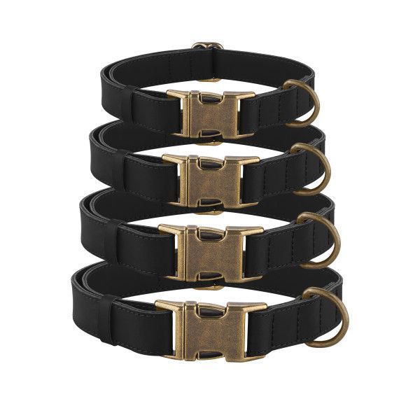 Нашийник Bronzedog Antiq - чорний Bronzedog Antiq Collar - black фото