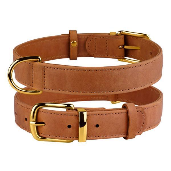 Crazy Horse - Leather Collar brown