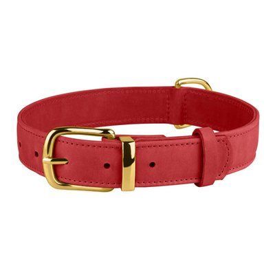 Crazy Horse - Leather Collar red