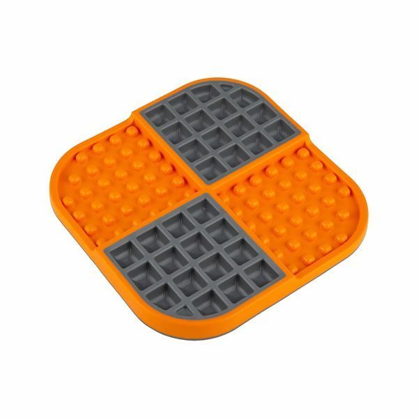 LickiMat&reg; Slomo&trade; &mdash; повільна миска з подвійною текстурою для собак - помаранчевий LickiMat&reg; Slomo фото