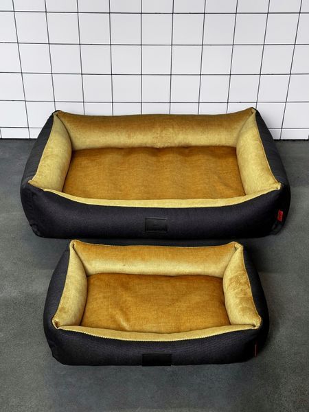 Ліжко для собаки Pet Bed  S 30x45 золото - графіт Pet Bed фото