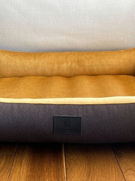 Ліжко для собаки Pet Bed  S 30x45 золото - графіт Pet Bed фото