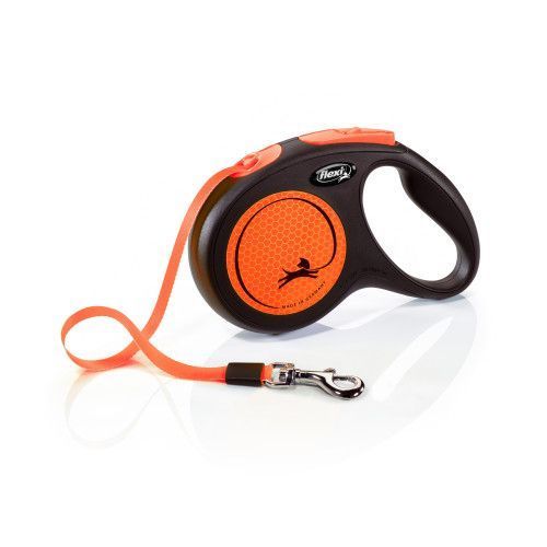 Повідець-рулетка Flexi Neon M, 5 м &mdash; для  середніх собак до 25 кг Повідець-рулетка Flexi Neon фото