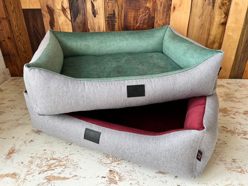 Ліжко для собаки Pet Bed  S 30x45 золото - графіт Pet Bed фото